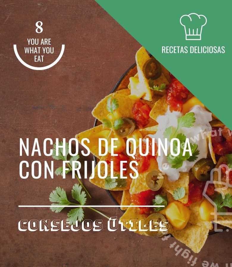 Nachos de quinoa con frijoles