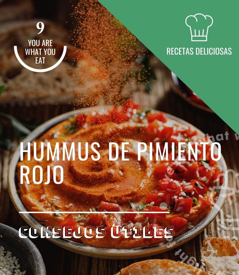 Hummus de pimiento rojo