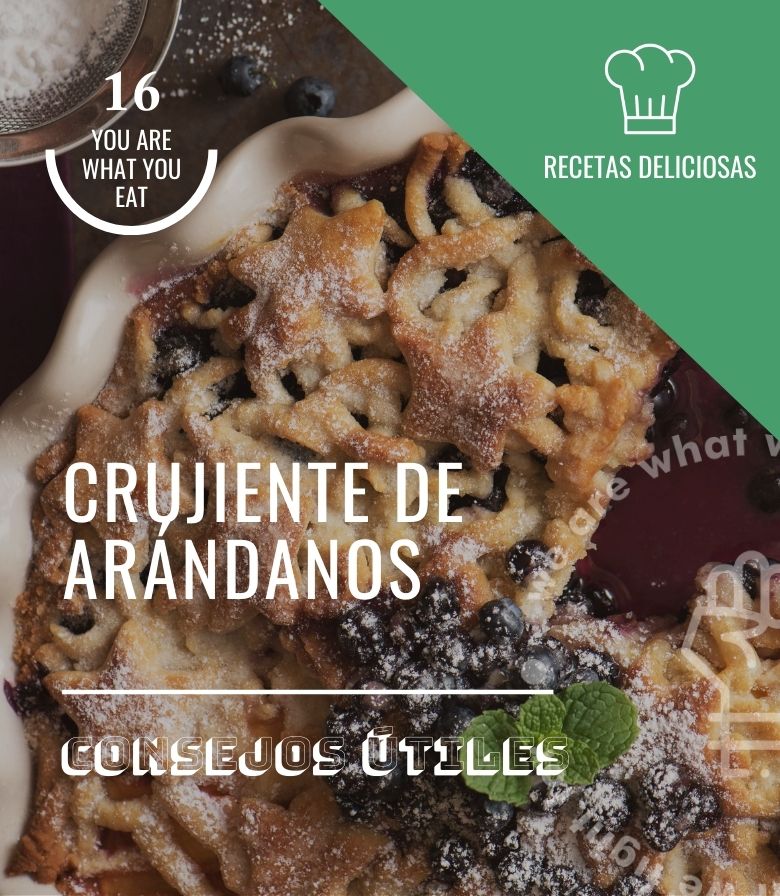 Crujiente de arándanos