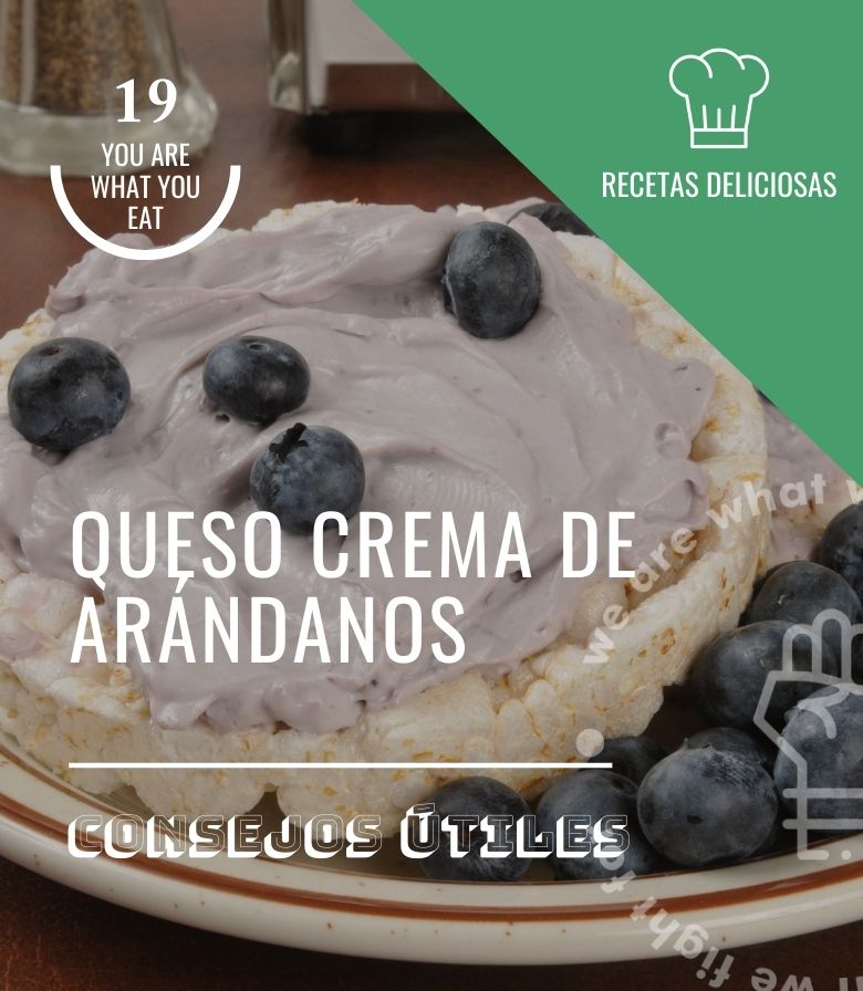 Queso crema de arándanos