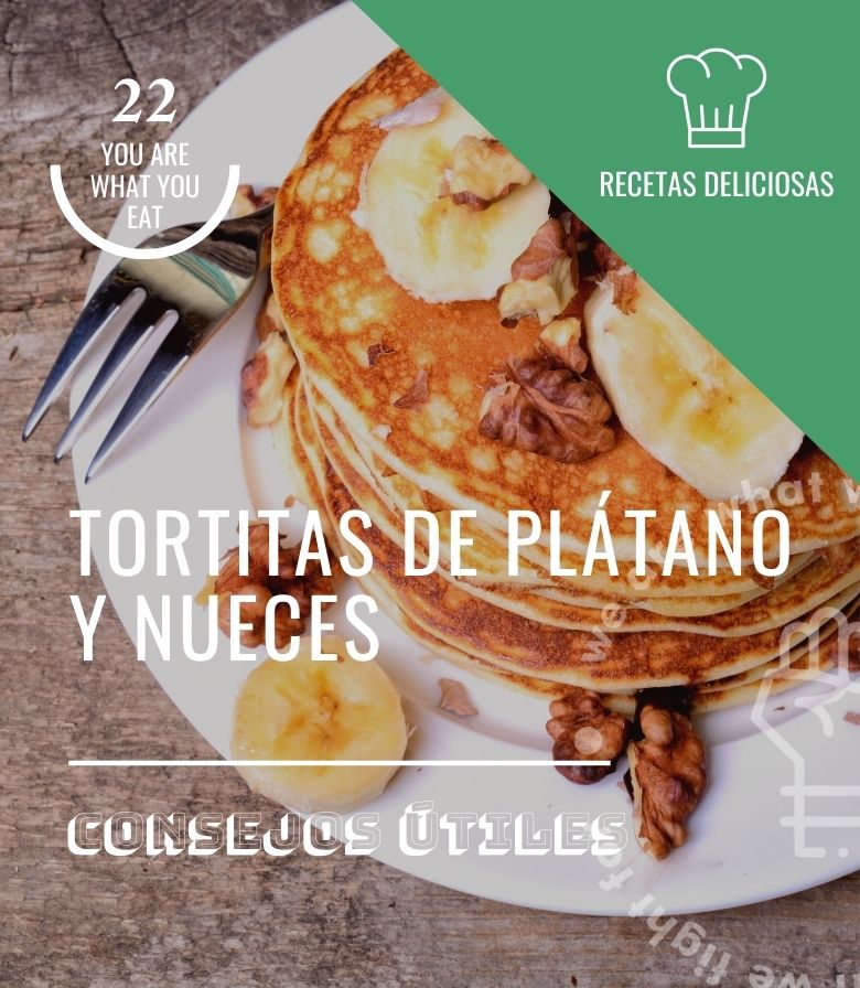 Tortitas de plátano y nueces