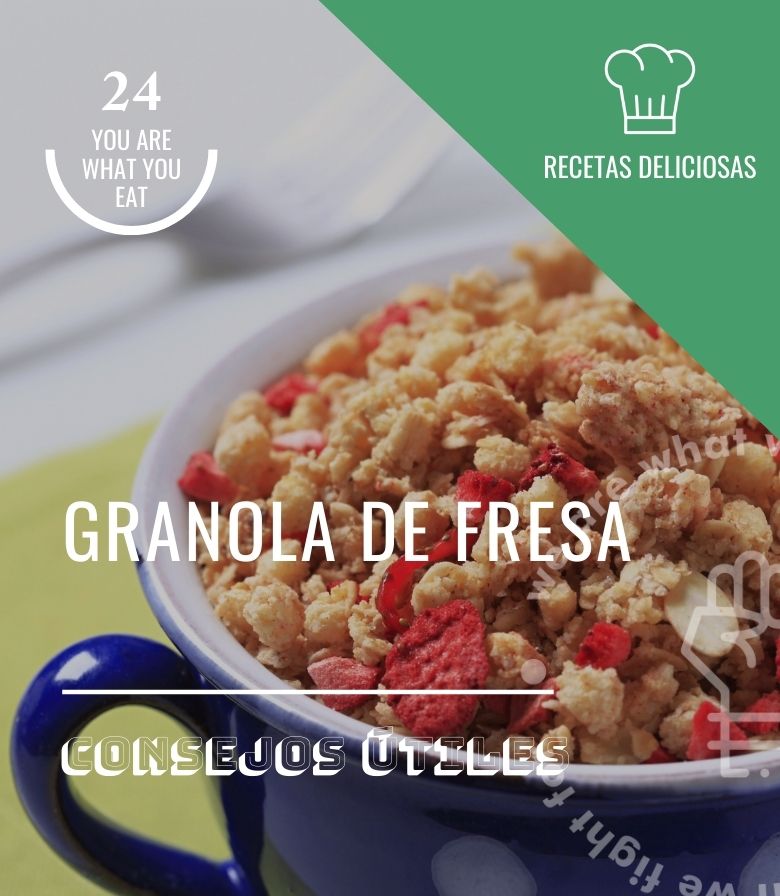 Granola de fresa