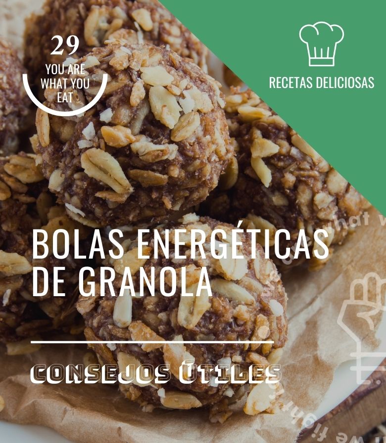 Bolas energéticas de granola