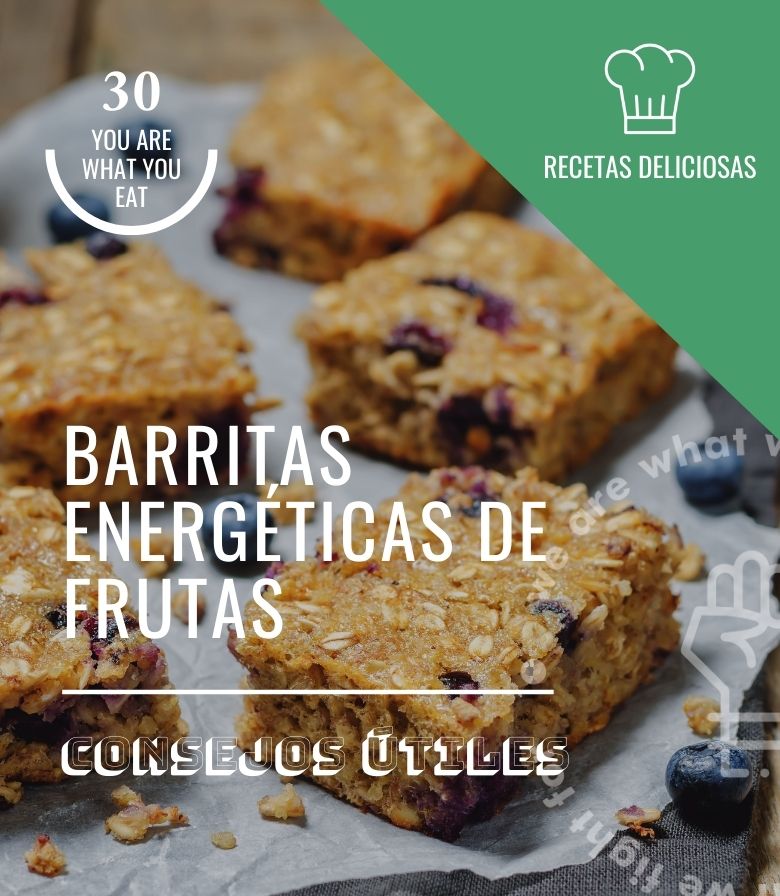 Barritas energéticas de frutas