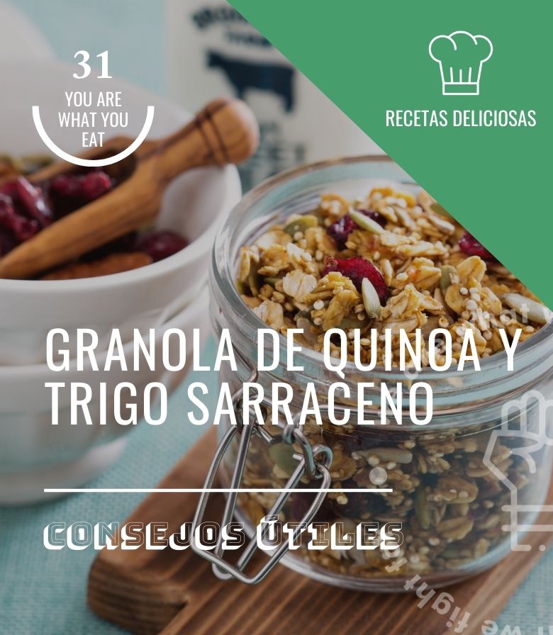 Granola de quinoa y trigo sarraceno