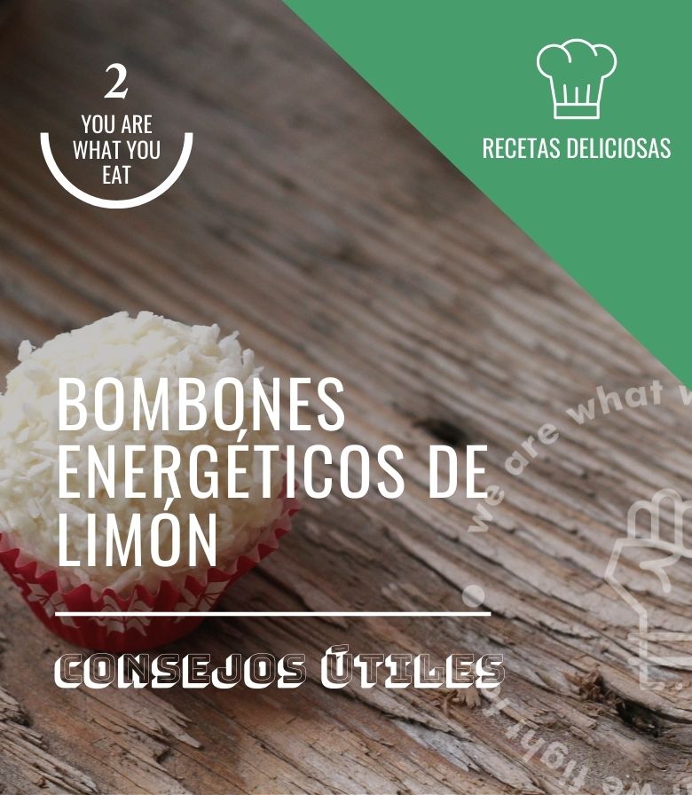 Bombones energéticos de limón