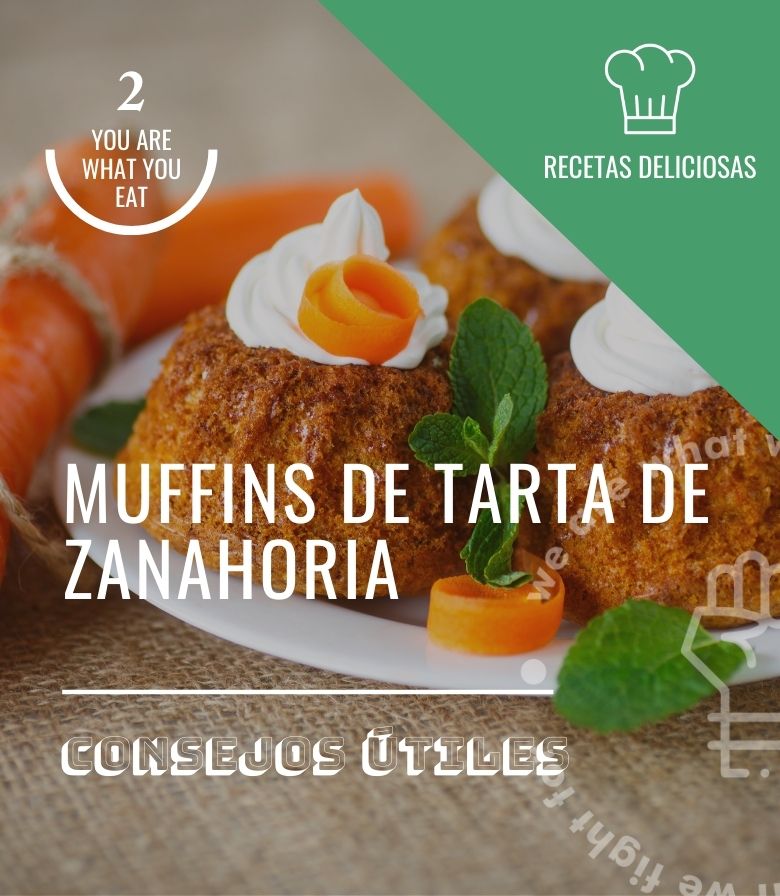 Muffins de tarta de zanahoria